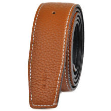 Men's lichi pattern colorful leather strap